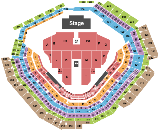 Globe Life Field Forrest Frank Seating Chart