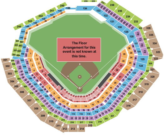 Globe Life Field Generic Field Seating Chart