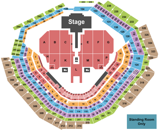 Globe Life Field Shakira Seating Chart