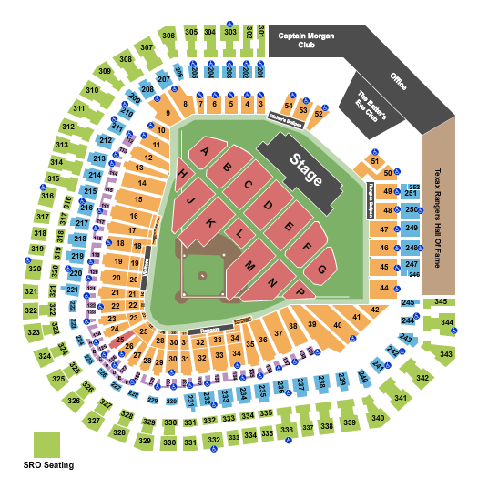 Choctaw Stadium Paul McCartney Seating Chart