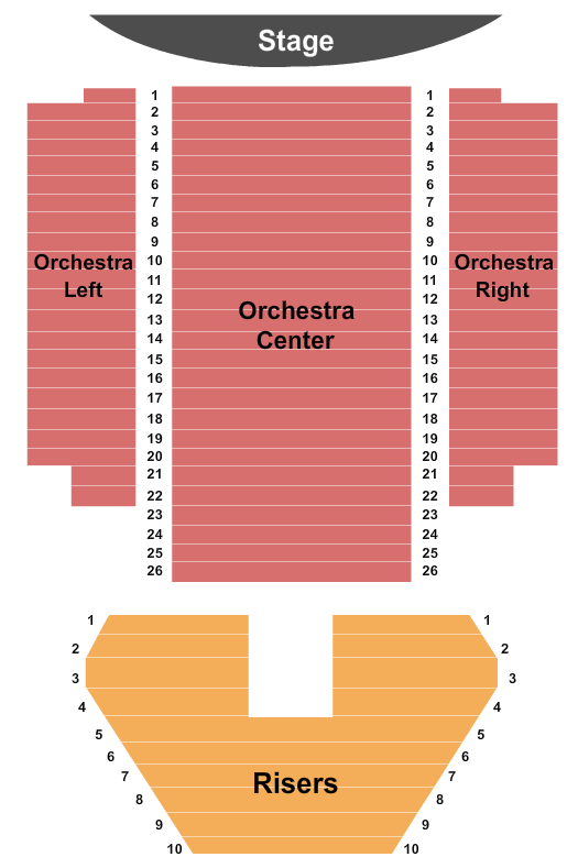Gold Country Casino End Stage Seating Chart