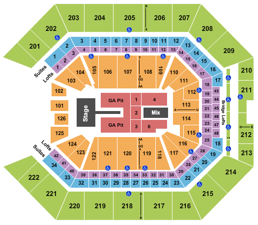 Golden 1 Center Seating Chart With Rows