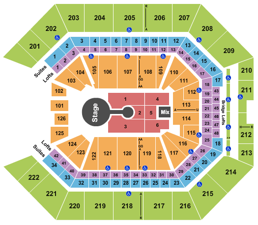Golden 1 Center Seating Chart For Concerts