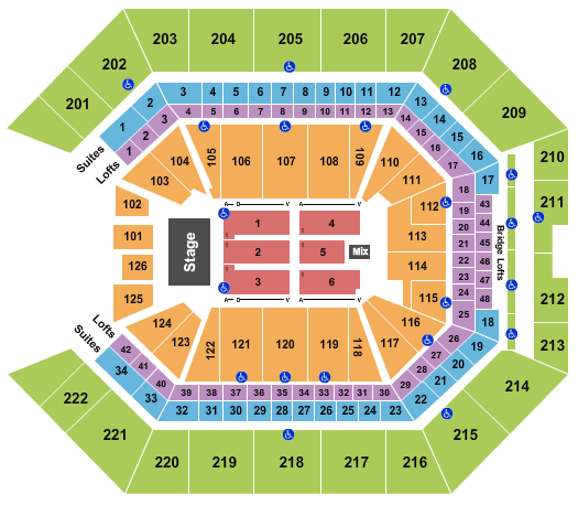 Golden 1 Center Bob Seger Seating Chart