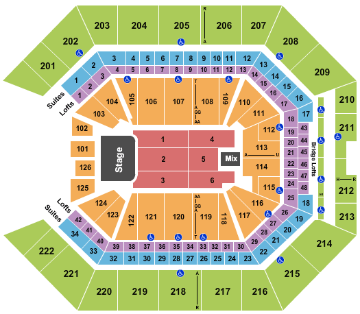 Golden 1 Center Bon Jovi Seating Chart