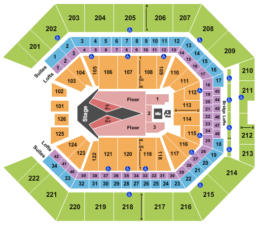 Golden 1 Center Carrie Underwood 2 Seating Chart