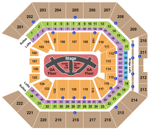 Golden 1 Center Carrie Underwood Seating Chart