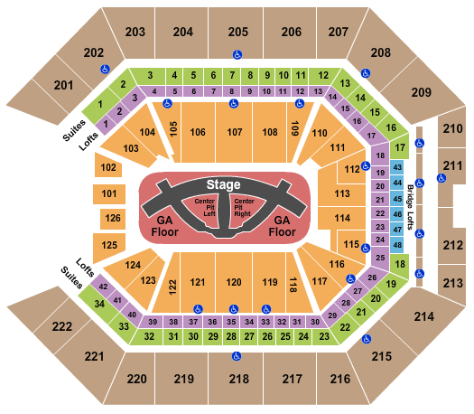 Square Garden Seating Chart Carrie Underwood