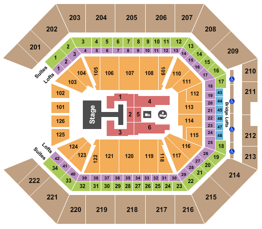 Golden 1 Center Descendants & Zombies Seating Chart