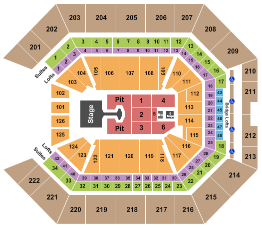 Golden 1 Center Disturbed Seating Chart