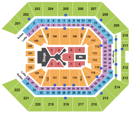 Golden 1 Center Dude Perfect 2022 Seating Chart