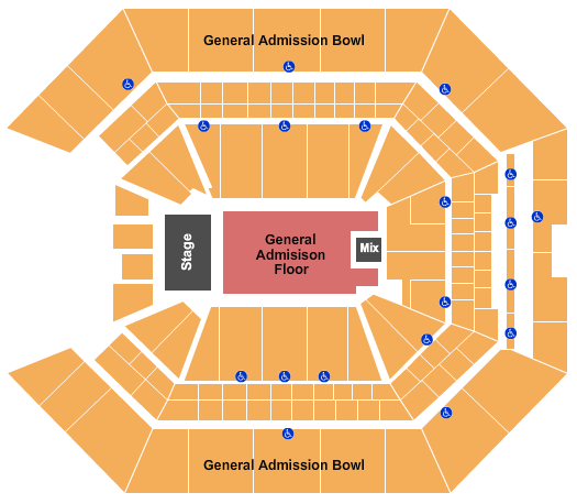 Golden 1 Seating Chart Concert