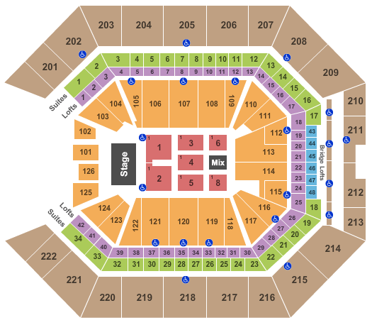 Golden 1 Center Hall And Oates Seating Chart