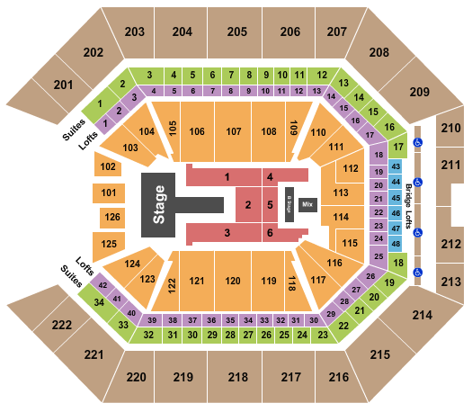 Golden 1 Center J Balvin Seating Chart