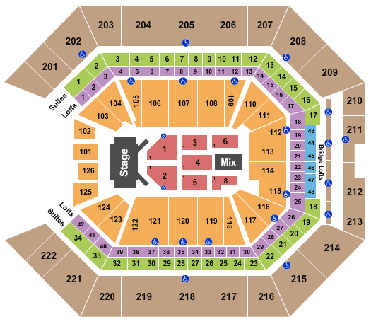 Golden 1 Center Luis Miguel Seating Chart