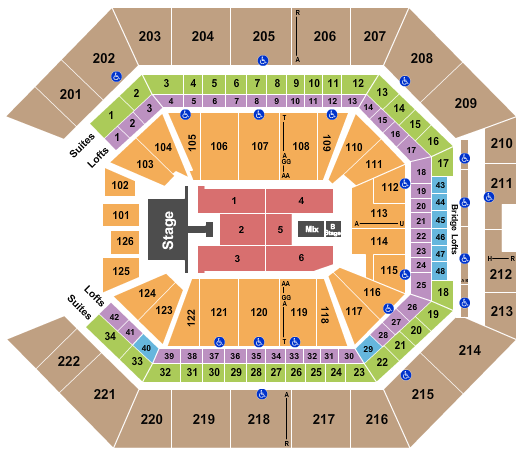 Golden 1 Center Mana 2023 Seating Chart