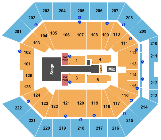 Golden 1 Center Maroon 5 Seating Chart
