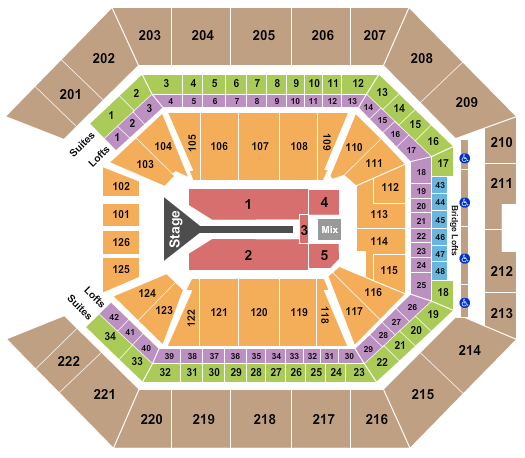 Golden 1 Center Maroon 5 Seating Chart