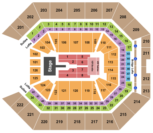 Golden 1 Center Mary J. Blige Seating Chart