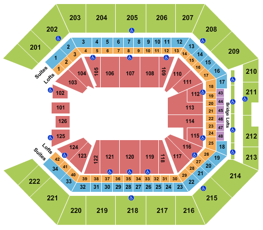 seating chart for Golden 1 Center - Monster Jam - eventticketscenter.com