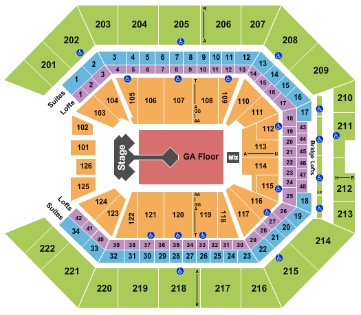 Golden 1 Center Muse Seating Chart
