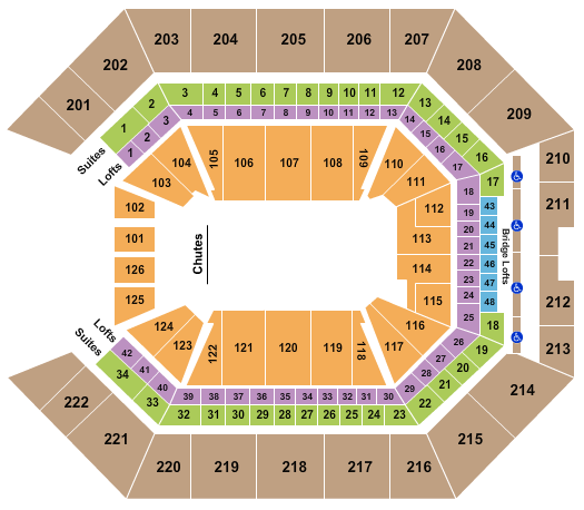 Golden 1 Center PBR 2 Seating Chart