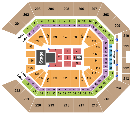Golden 1 Center Panic At The Disco Seating Chart