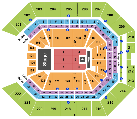 Golden 1 Center Ricardo Arjona Seating Chart