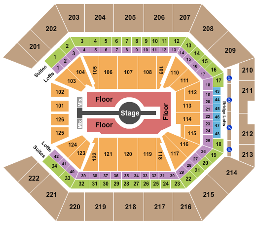 Golden 1 Center Rod Wave Seating Chart