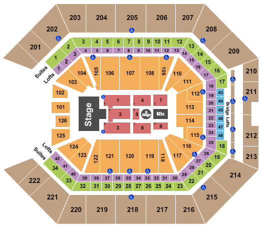 Golden 1 Center Shawn Mendes Seating Chart