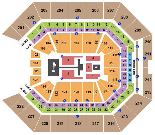 Golden 1 Center TobyMac Seating Chart