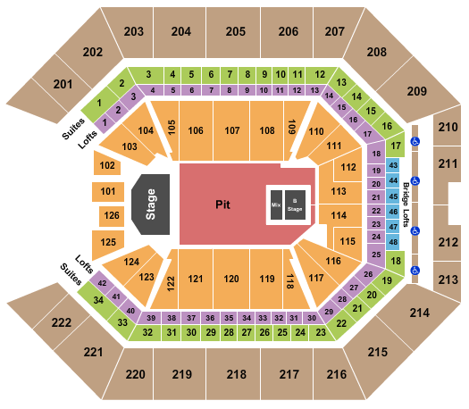 Golden 1 Center Tyler The Creator Seating Chart