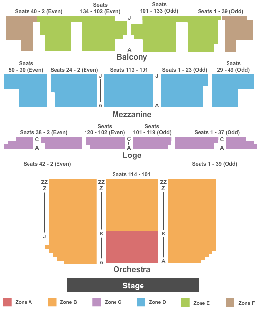 Golden Gate Theater Sf Seating Chart