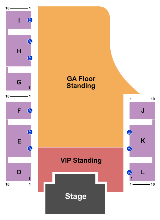 Nugget Ballroom Seating Chart