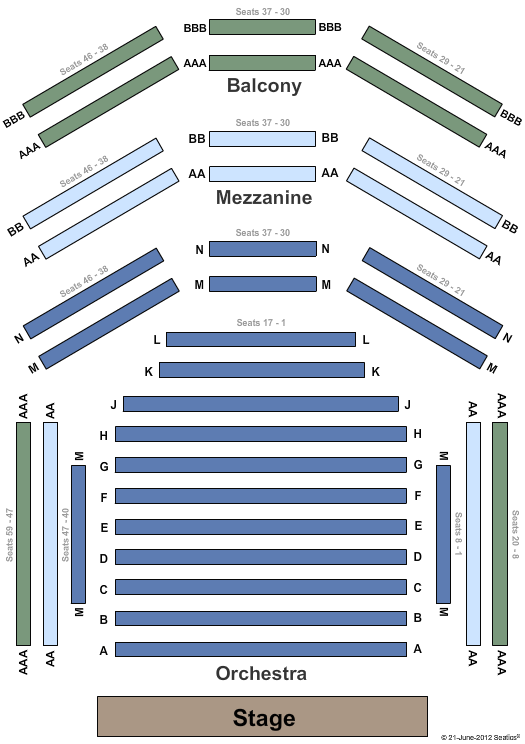 Albert Ivar Goodman Theatre Owen Theatre Seating Chart