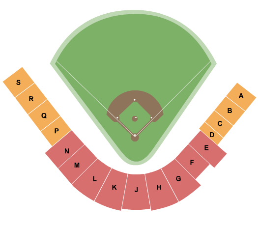 Goodwin Field Baseball 2020 Seating Chart