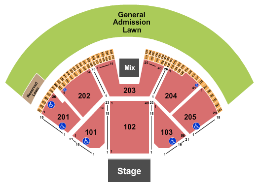 Gorge Amphitheatre seating chart event tickets center