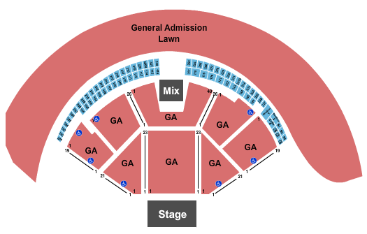 Gorge Amphitheatre Endstage GA 2 Seating Chart