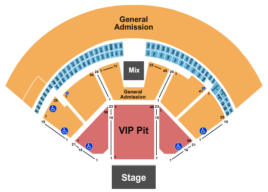 Gorge Amphitheatre Endstage GA 3 Seating Chart