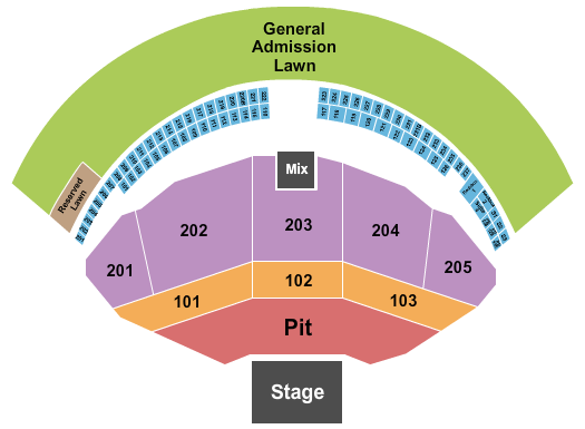 Gorge Amphitheatre Endstage Pit 2 Seating Chart