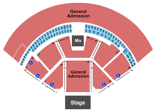 Gorge Amphitheatre Full GA Seating Chart