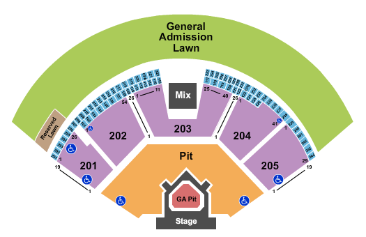 Gorge Amphitheatre The Lumineers Seating Chart