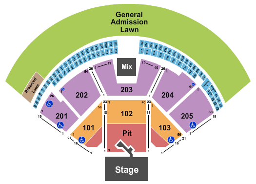 Gorge Amphitheatre The Lumineers Seating Chart