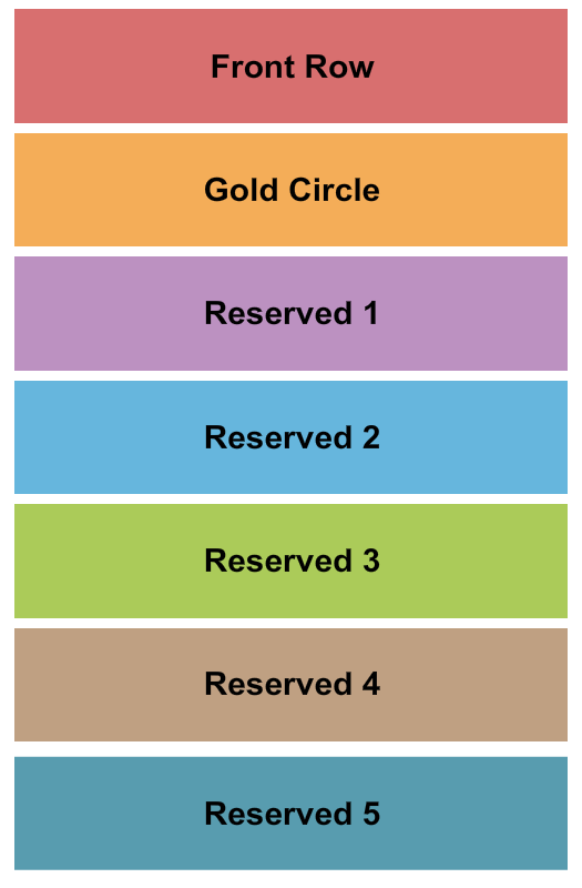 Graceland Soundstage Endstage/GC/Reserved 3 Seating Chart