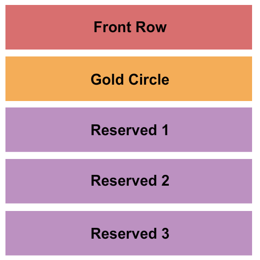 Graceland Soundstage Endstage/GC/Reserved Seating Chart