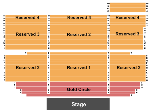 Graceland Soundstage Endstage 2 Seating Chart