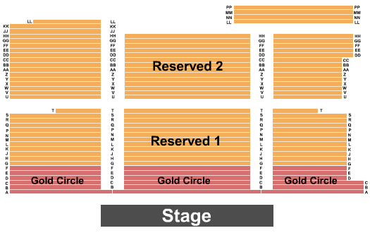 Graceland Soundstage Endstage 5 Seating Chart