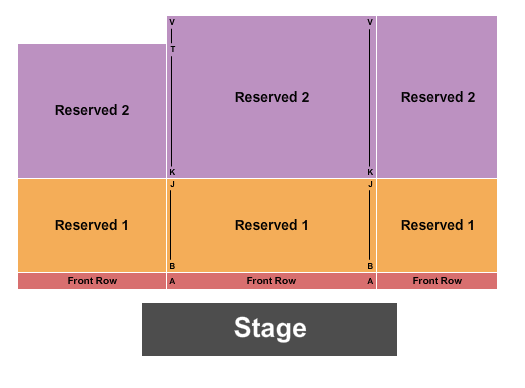 Graceland Soundstage Endstage FR/RSV 1 & 2 Seating Chart