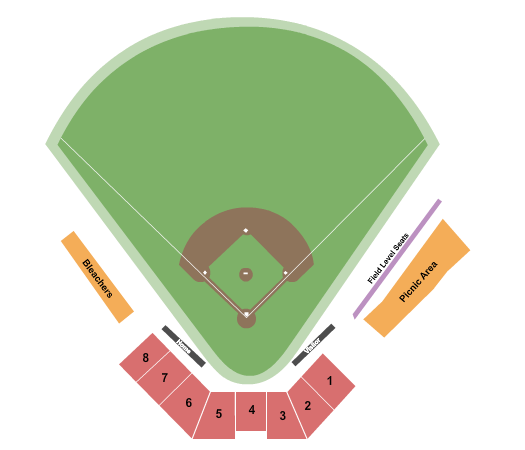Grainger Stadium Baseball Seating Chart
