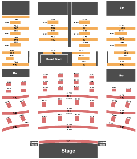 Granada Theater - Dallas Endstage 2 Seating Chart